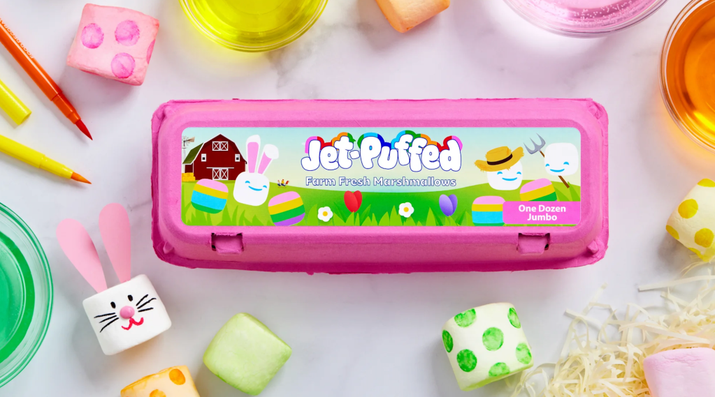 Jet-Puffed Releases an Eggstremly Cheap Alternative To Egg Dying Kits